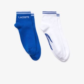 Lacoste Two-Pack Of Lacoste SPORT Cotton Socks - Ponožky Pánské Blankyt / Bílé | CZ-1sTIzP